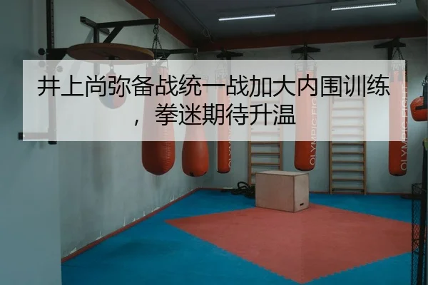 井上尚弥备战统一战加大内围训练，拳迷期待升温 | HAOMENENTERTAINMENT